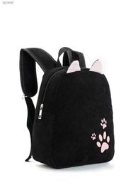 Backpacks Girls Black Claw Embroidered Coral Reef Functional Backpack WX