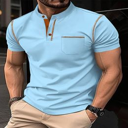 Business And Leisure POLO Shirt Summer New Fashion New Golf Clothing Mens Polo Shirts Eco Friendly Golf Shirts Men's Sports Wear Four-way stretch polos man blouse tops