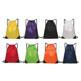 Shopping Bags Zipper Drawstring Bag Beach Fitness Gym Training Backpack Unisex