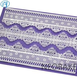 Flower Pattern Silicone Mat Fondant Cake Lace Embossed Cake Mould Sugar Lace Mat Cake Decorating Tool Embossing Mat2372200