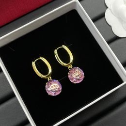 Designer Jewellery 18k gold-plated rhinestone earrings are a gift for ladies partying wedding couples for Valentine's Day gift Jewellery Wholesale earring