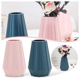 Vases Plastic PE Vase Colour Office Durable Flower Multi Creative Dry Home Decor For Outside