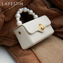 LA FESTIN Women Handbag Trendy Shoulder Bag Chain Handle Purse Luxury Fashion Beading Portable Small Square 240429
