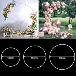 Decorative Flowers Wreaths Round Balloon Arch Plastic DIY Wreath Frame Holder Balloon Stand Circle Base Baby Shower Kids Birthday Party Wedding Decoration