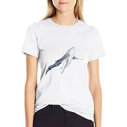 Women's Polos Humpback Whale Baby T-shirt Female Clothing Shirts Graphic Tees Tops Women