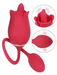 Adult Massager Sexy Rose with Tail Licking Vibrator for Women Clitoris Nipple Licks Anal Plug Female Masturbator Erotic Products S5997522