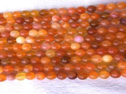 Natural Genuine Stone Brazil Red Orange Chalcedony Carnelian Round Loose Jewellery Beads 612mm 155quot 054045216796