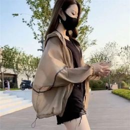 Women's Jackets Ultrathin Women Outdoor Ultraviolet-proof Long Sleeved Sunscreen Jacket Summer Female Outdoors Breathable Top Coat