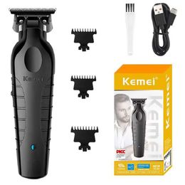 Electric Shavers Kemei 2299 Professional Electric Barber Hair Trimmer For Men Beard Hair Clipper Cordless hair cutting machine rechargeable0mm T240507