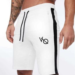 Men's Shorts Mens Cotton Sporting Running Shorts Male White Breathable Basketball Bodybuilding Sweatpants Shorts Jogger Gyms Shorts T240507