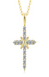 N41001 Retro Silver Charm Pendant Full Ice Out CZ Simulated Diamonds Catholic Crucifix Necklace With Long Cuban Chain8677325