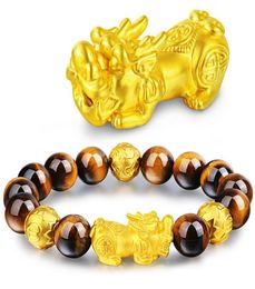 2020 Lucky Natural Bead Stone Beads Bracelet Men Women Wristband Wealth Turned Into Good Luck Charm Couple Gift Bracelet7378445