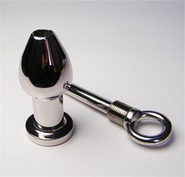 Stainless steel metal flush comfort anus bolt Chrysanthemum backyard anal cleaning lockadult sex toys for mensex products 22497159