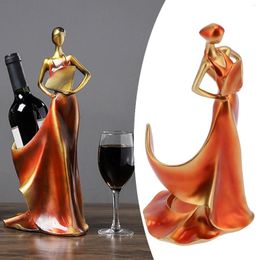 Decorative Figurines Wine Rack Modern Girl Figurine Ornaments Holder For Living Room Porch Cabinet