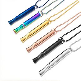 Mindfulness Breathing Colar Colar Stress Relief Pendant Pendant Stainless Ansiedade de respirar para mulheres homens 2405077