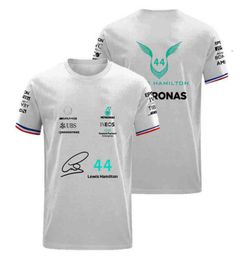 One T Shirt 44 Lewis Hamilton 63 George Russell Fan Breathable Jersey Summer T-Shirt AMG Petronas Edition Children Clothes Racing Tees 0BBD9379930