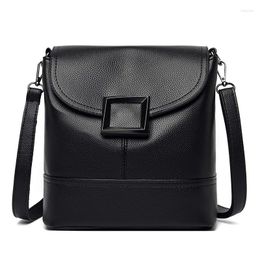 Shoulder Bags 2024 Fashion Large Capacty Bucket Bag For Women PU Leather Crossbody Female Lady Handbags Designer