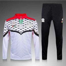New Training Suit Top Quality Palestino Running Sets Jacket Skinny Pants Tracksuit Chandal Futbol Sweatshirt Palestine 201207 2138