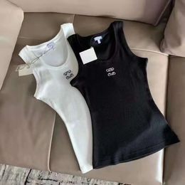 Men's T-Shirts Women Knits Tank Top Designer Embroidery Vest Sleeveless Breathable Knitted Pullover Womens Shorts T Shirts Suit Fitness Q240515