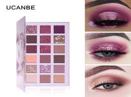 UCANBE 18 Colour Nude Glitter Eyeshadow Palette Makeup Cosmetics Matte Shimmer Silky Pigmented Eyeshadow Palette Cosmetics3386347