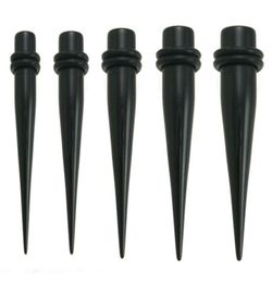 Black UV Acrylic Ear Stretching Tapers Expander Plugs Tunnel Body Piercing Jewellery Kit Gauges Bulk 1610mm Earring Promotional Ho3299142