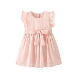 Girl's Dresses Jumping Metres Flower Princess Party Dress Hot selling Sleeveless Childrens Clothing Princess Girls Clothing Frog Baby ClothingL240508