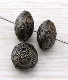 50PCS Alloy Antiqued Bronze Crafts Round Spacer Beads 16mm For Jewellery Making Bracelet Necklace DIY Accessorie7914499