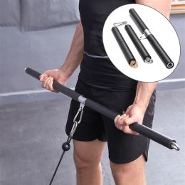 Equipments Detachable 110cm Fitness Lat Pull Down Bar Home Gym Pulley Cable Machine Attachment Biceps Triceps Back Strength Workout Handles