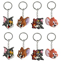 Keychains Lanyards Cats And Mice Keychain For Kids Party Favours Girls Backpack Shoder Bag Pendant Accessories Charm Keyring Suitable S Otron