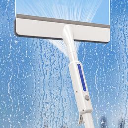 2 in 1 Window Cleaning Brush with 3 Cloth Squeegee 115145CM Long Pole for Home Mirror Glass Wiper 240508