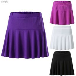 Skirts New Arrival Pleated Skirt Shorts Fitness Quick Drying Polyester Elastic Waistband Women Skorts Sporty With 4 Colors Choice F005 Y240508