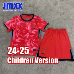 JMXX 24-25 Korea Child Soccer Jerseys Kit Home Away Kid Uniforms Jersey Football Shirt 2024 2025 Top and Shorts Children Version