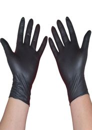 Disposable Gloves 10pcs Black Latex Garden For Home Cleaning Rubber Catering Food Tattoo8322019