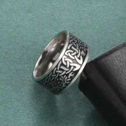 Wedding Rings Skyrim Celtics Knots Tree of Life Women Men Rings Stainless Steel Vintage Rings Jewellery Gifts for Boyfriends Wholesale