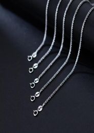 Pendant Necklaces 925 Sterling Silver Popcorn Chain Necklace For Women Jewellery On The Neck Long 40 45 50 55 60 70 80 CM Thick 2 MM6759827