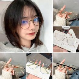 Sunglasses Eye Protection Anti-Blue Light Glasses Portable Ultralight Blue Ray Blocking Polygons Eyeglasses Metal Frame Eyewear Office