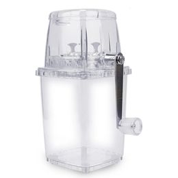 Multifunction for Home Kitchen Bar Portable Hand Shaved Ice Machine Transparent Blenders Tools Manual Crusher 240508