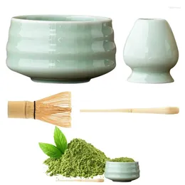 Teaware Sets Matcha Tea Set Japanese Making Kit 4pcs Accessories For Ceremony Lovers Beginners