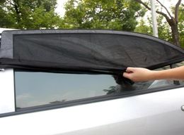 2PCS Adjustable Adjustable Auto Car Side Rear Window Sun Shade Black Mesh Car Cover Visor Shield Sunshade UV Protection4659096