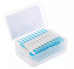 200pcs Dental Floss Interdental Brush Teeth Stick Toothpick Soft Silicone Doubleended Tooth Picks9854039