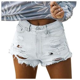 Women's Shorts Fashion Jeans Womens Sexy Denim Pocket Female Pants Bottom Hole Casual Christmas Pajama