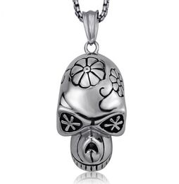 Men fashion Skeleton pendent necklace titanium steel retro personality skull accessory Contracted fashionable bf gifts jewelry2593784