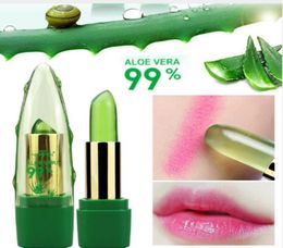 New Fashion women lipstick 99 ALOE VERA Natural Temperature Change Colour Jelly Lipstick Long Lasting Moistourizing Lip Makeup bea5038083