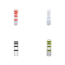Storage Bottles PC Transparent Jars To Store Food - Airtight Pots With Large Capacity Wide Grade Containers For Kitchen