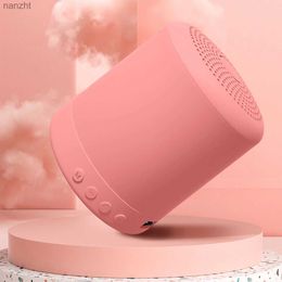 Portable Speakers Cell Phone Speakers 1PC wireless mini Bluetooth speaker mini portable high-quality bass speaker -300mAh outdoor portable pink travel speaker WX