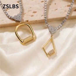 Chains ZSLBS 1 Piece Of Japanese And Korean Exquisite Geometric Necklace Jewellery