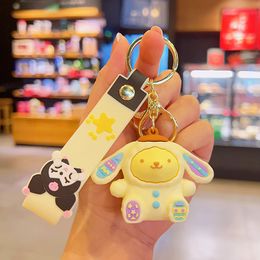 Fashion Cartoon Movie Character Keychain Rubber And Key Ring For Backpack Jewellery Keychain 53021