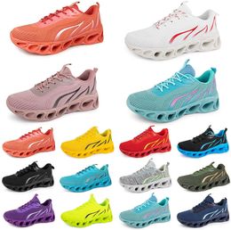 men women running shoes fashion trainer triple black white red yellow purple green blue peach teal purple light pink fuchsia breathable 2024