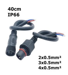 Edison2011 2 Pin Waterproof Connector Male to Female Cable for Sngle color 3 Pin Led Connector Wires for Led Modules for ws2811 281288820