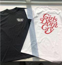 Girls Dont Cry Tshirt polo shirt Men Women Cotton Quality Black White Letter Printing Casual T shirts Tops Tee1439993